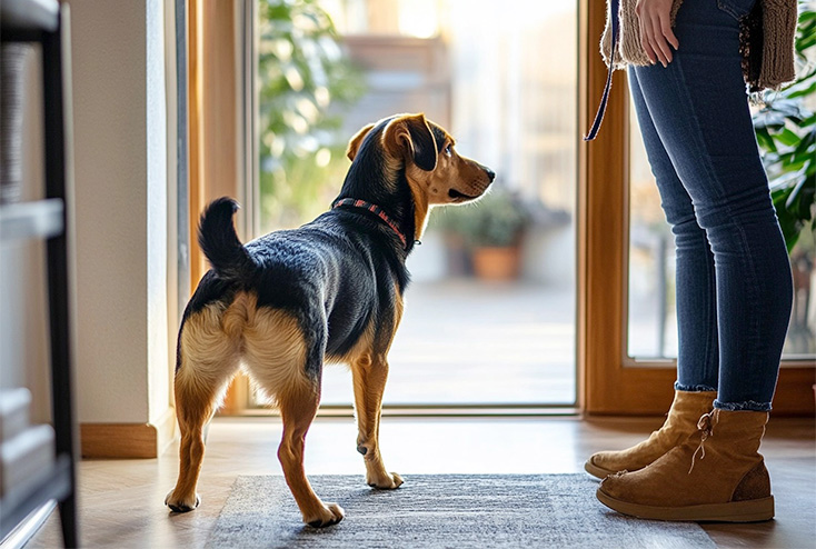 Dog with diarrhea
