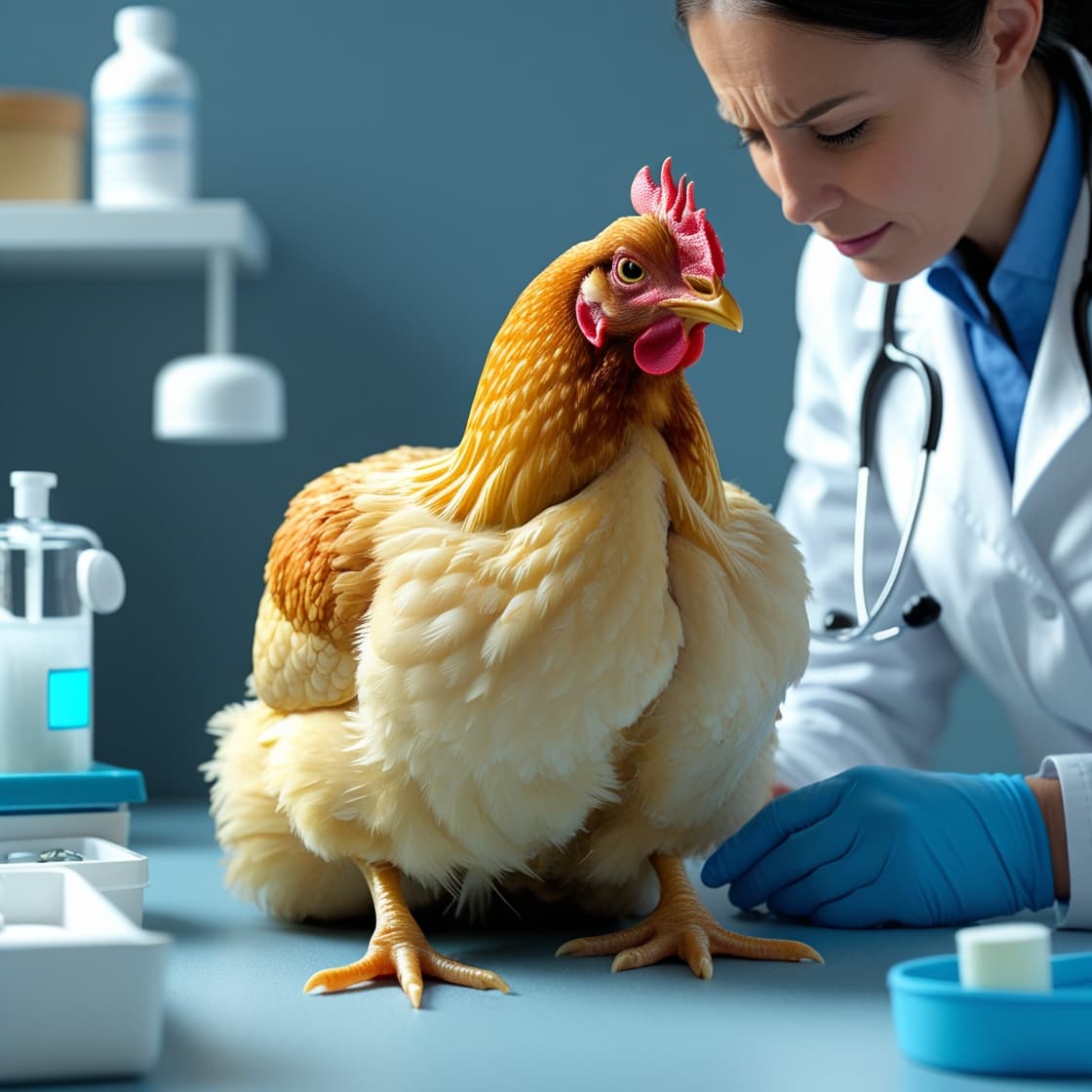 Backyard hen with egg-laying concerns receiving online vet assessment from a TelaVets avian specialist